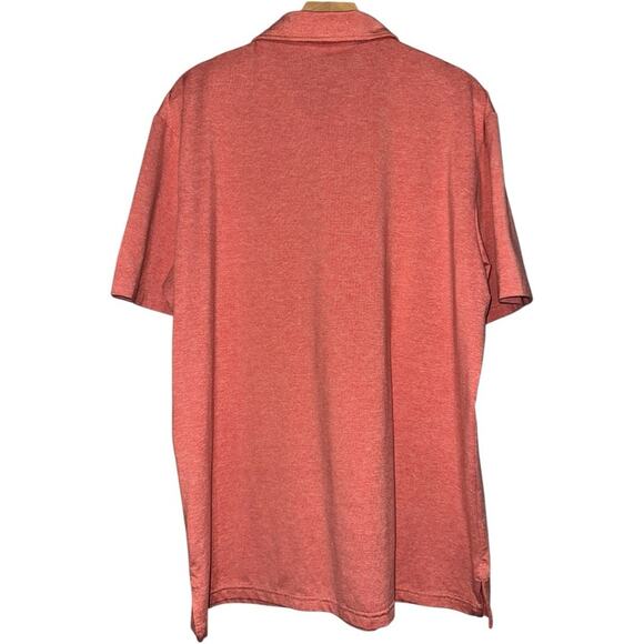 Hawker Rye Men’s Size XL Heathered Red Short Sleeve Performance Polo Shirt - Picture 3 of 5